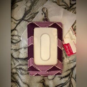 Purple Chevron ID Holder